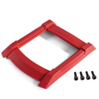 Traxxas Skid Plate, Roof (Body) Red/ 3X12mm Cs (4)