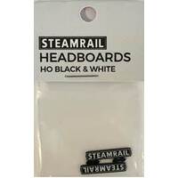 The Train Girl HO Steamrail Headboards Black And White