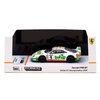 Tarmac Works 1/64 Italian GT Championship 1994 Ferrari F40 GT F.D'Amore/O.Larrauri Diecast Model