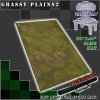 The F.A.T. Mat - 30x44in Grassy Plains 2 Medium Gaming Mat