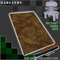 The F.A.T. Mat - 30x44in Badlands Medium Gaming Mat