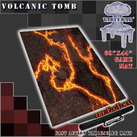 The F.A.T. Mat - 60x44in Volcanic Tomb Large Gaming Mat