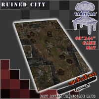 The F.A.T. Mat - 60x44in Ruined City Large Gaming Mat