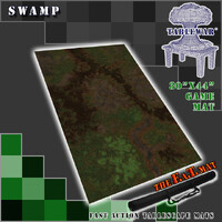 The F.A.T. Mat - 30x44in Swamp Medium Gaming Mat