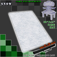 The F.A.T. Mat - 30x44in Snow Medium Gaming Mat