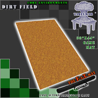 The F.A.T. Mat - 30x44in Dirt Field Medium Gaming Mat