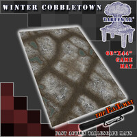 The F.A.T. Mat - 60x44in Winter Cobbletown Large Gaming Mat