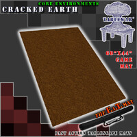 The F.A.T. Mat - 60x44in Cracked Earth Large Gaming Mat