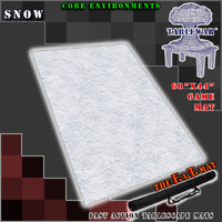 The F.A.T. Mat - 60x44in Snow Large Gaming Mat