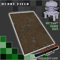 The F.A.T. Mat - 30x44in Muddy Field Medium Gaming Mat