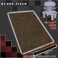 The F.A.T. Mat - 60x44in Muddy Field Large Gaming Mat