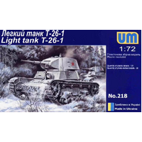 Unimodel 1/72 T-26-1 wz.1939 Plastic Model Kit [218]