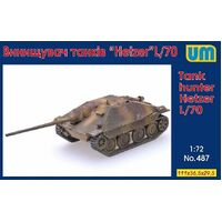 Unimodels 1/72 Tank hunter Hetzer L/70 Plastic Model Kit