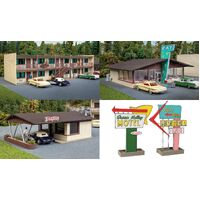 Walthers HO Vintage Motor Hotel with Office and Restaurant Kit