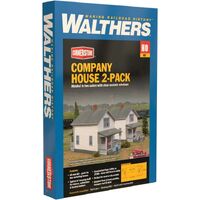 Walthers HO Company House Kit (2pcs)