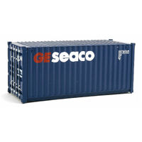 Walthers HO 20' Corrugated Container GE Seaco (blue, white, red)