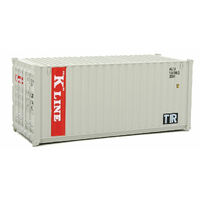 Walthers HO 20' Corrugated Container K-Line (gray, red, white)