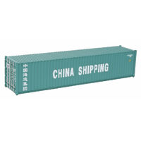 Walthers HO 40' Corrugated Container - China Shipping (green, white)