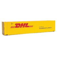 Walthers HO 45' CIMC Container - DHL (yellow, red)