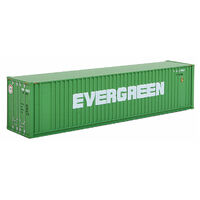 Walthers N 40' Hi Cube Ribbed Side Container - Evergreen