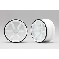 Yokomo Racing Performer Drift High Traction Wheel (Offset 6mm/White)