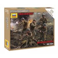 Zvezda 1/72 American Infantry 1941 - 1945 Plastic Model Kit 6278