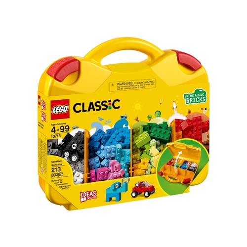 lego yellow suitcase